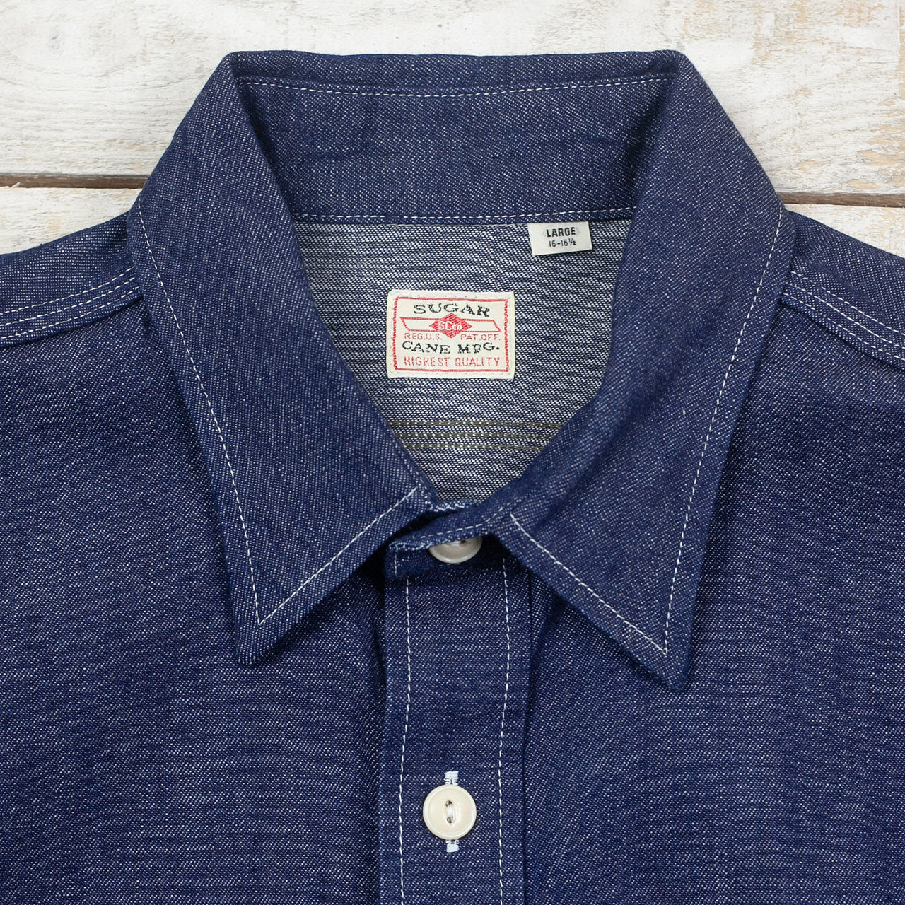 Blue Denim L/S Work Shirt Indigo