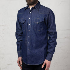 Blue Denim Western Shirt Indigo