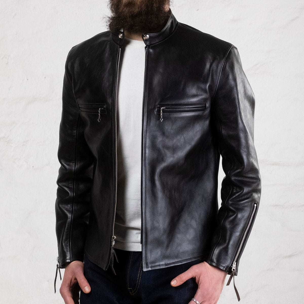 Buco J-100 Jacket Horsehide Schwarz