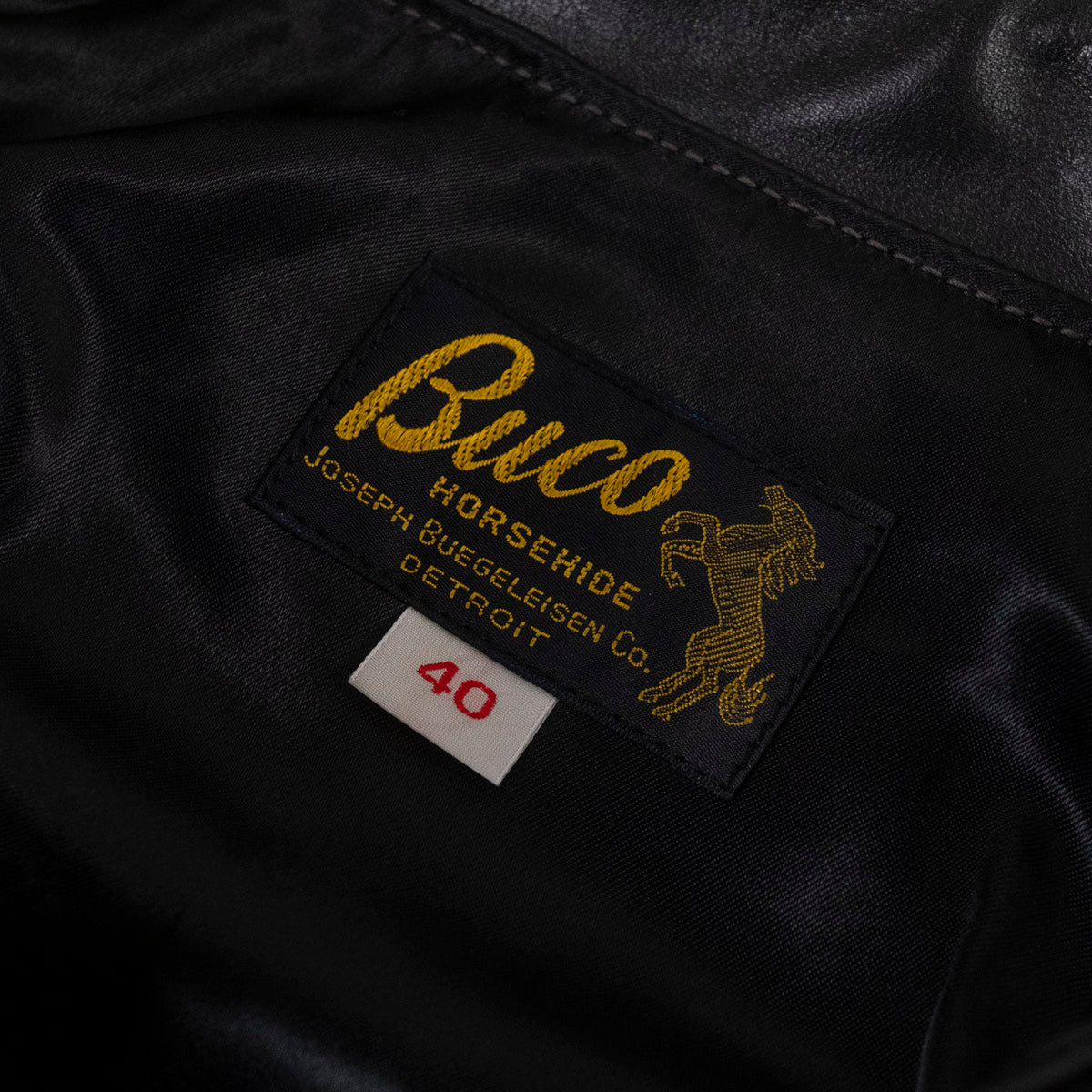 THE REAL McCOY'S Buco J-100 Jacket Horsehide Black