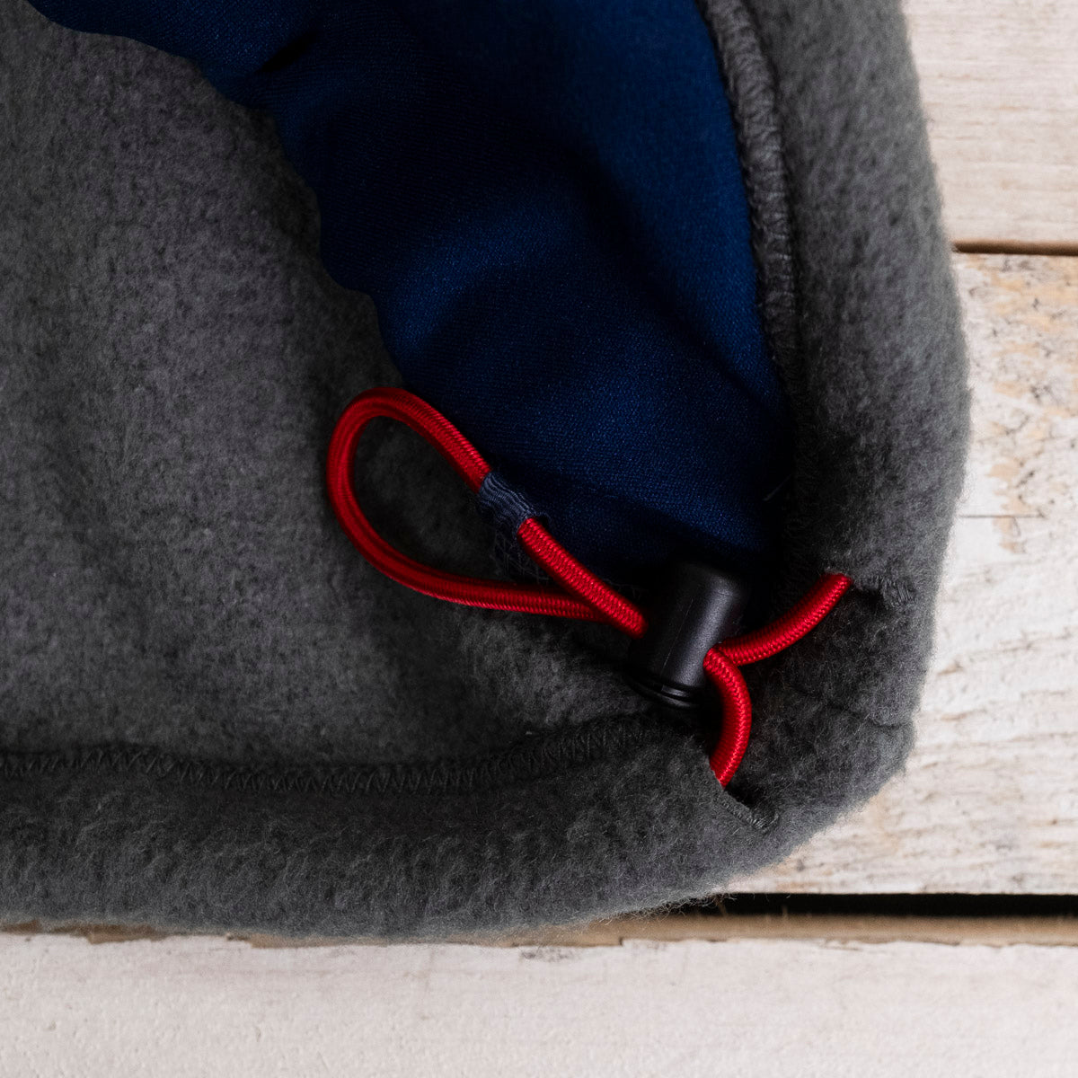 Snap Front Pull-Over Fleece Grau