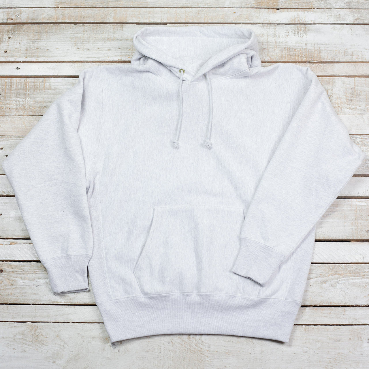 Heavyweight Hooded Sweatshirt Silver Grey