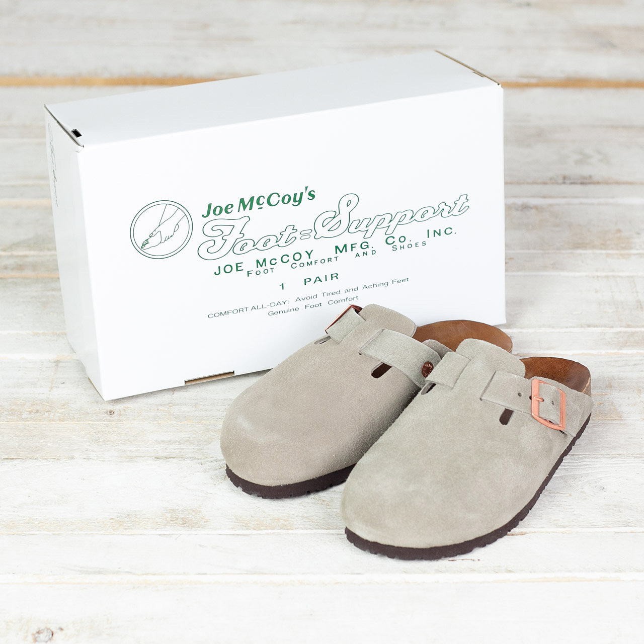 MA23012 Foot-Support Clogs Taupe