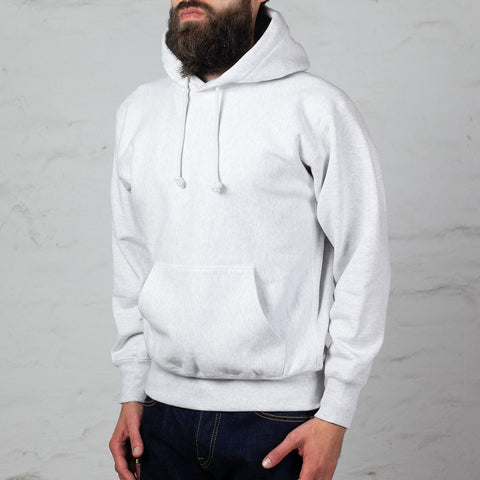 Heavyweight Hooded Sweatshirt Silver Grey 