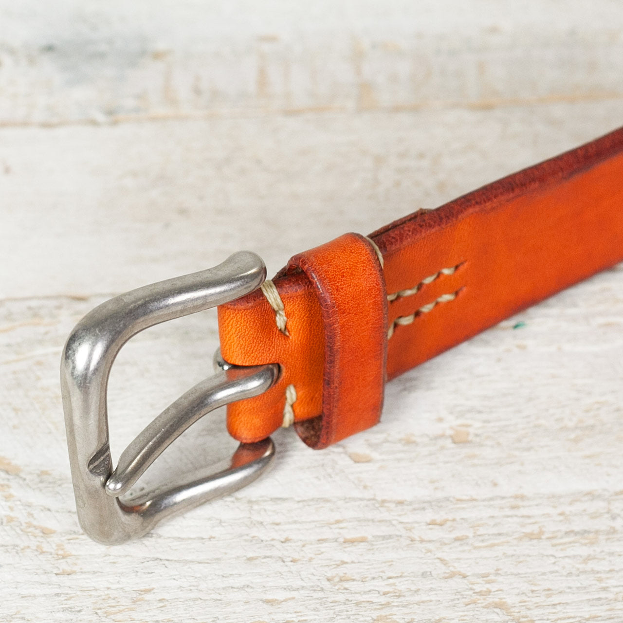 THE REAL McCOY'S JOE McCoy Bend Leather Belt Brown