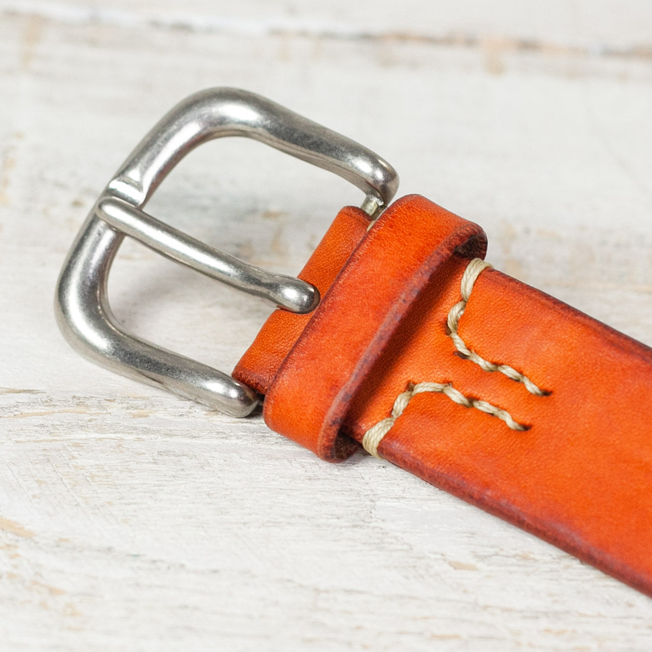 JOE McCoy Bend Leather Belt Braun