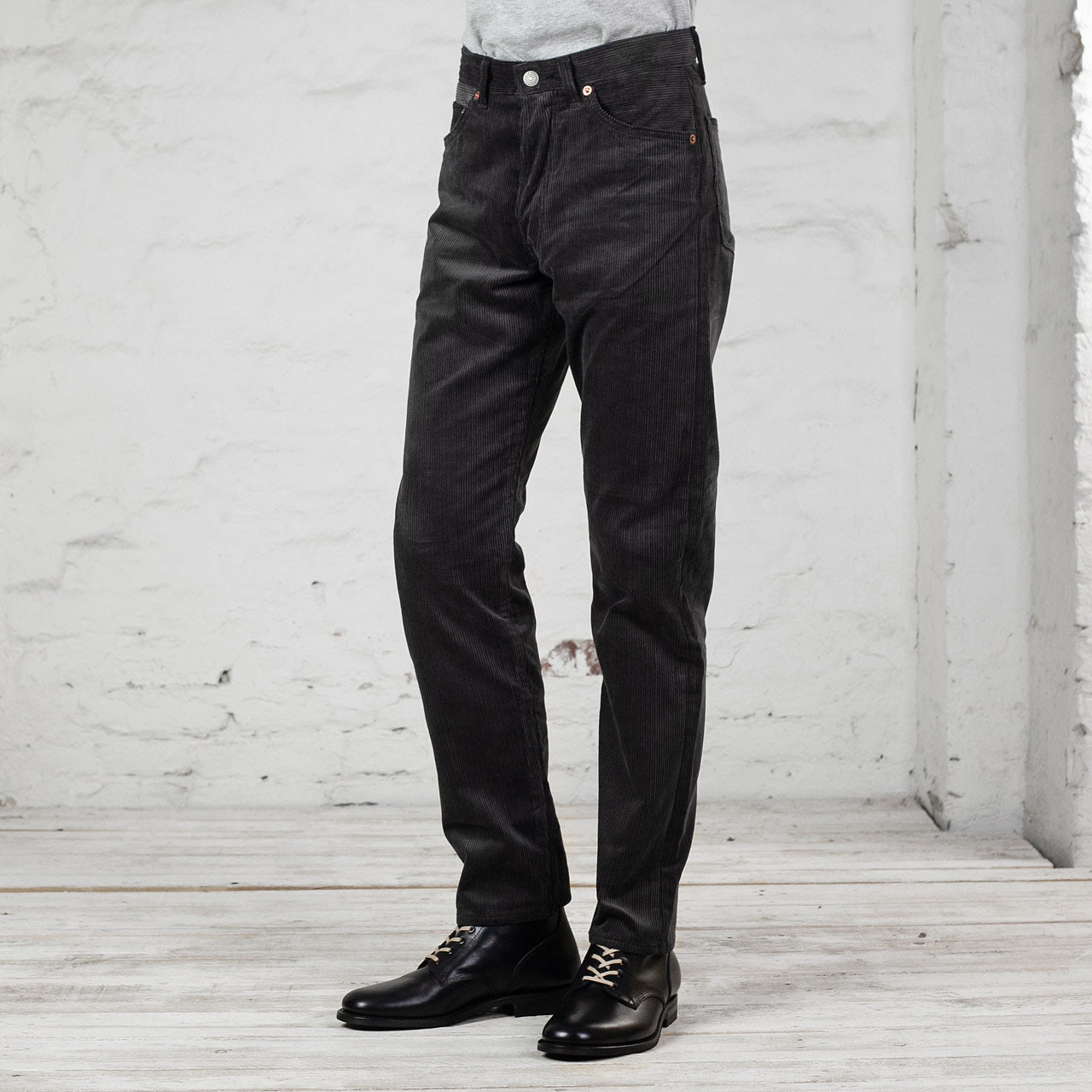 THE REAL McCOY'S Corduroy Trousers Lot. 906 Charcoal