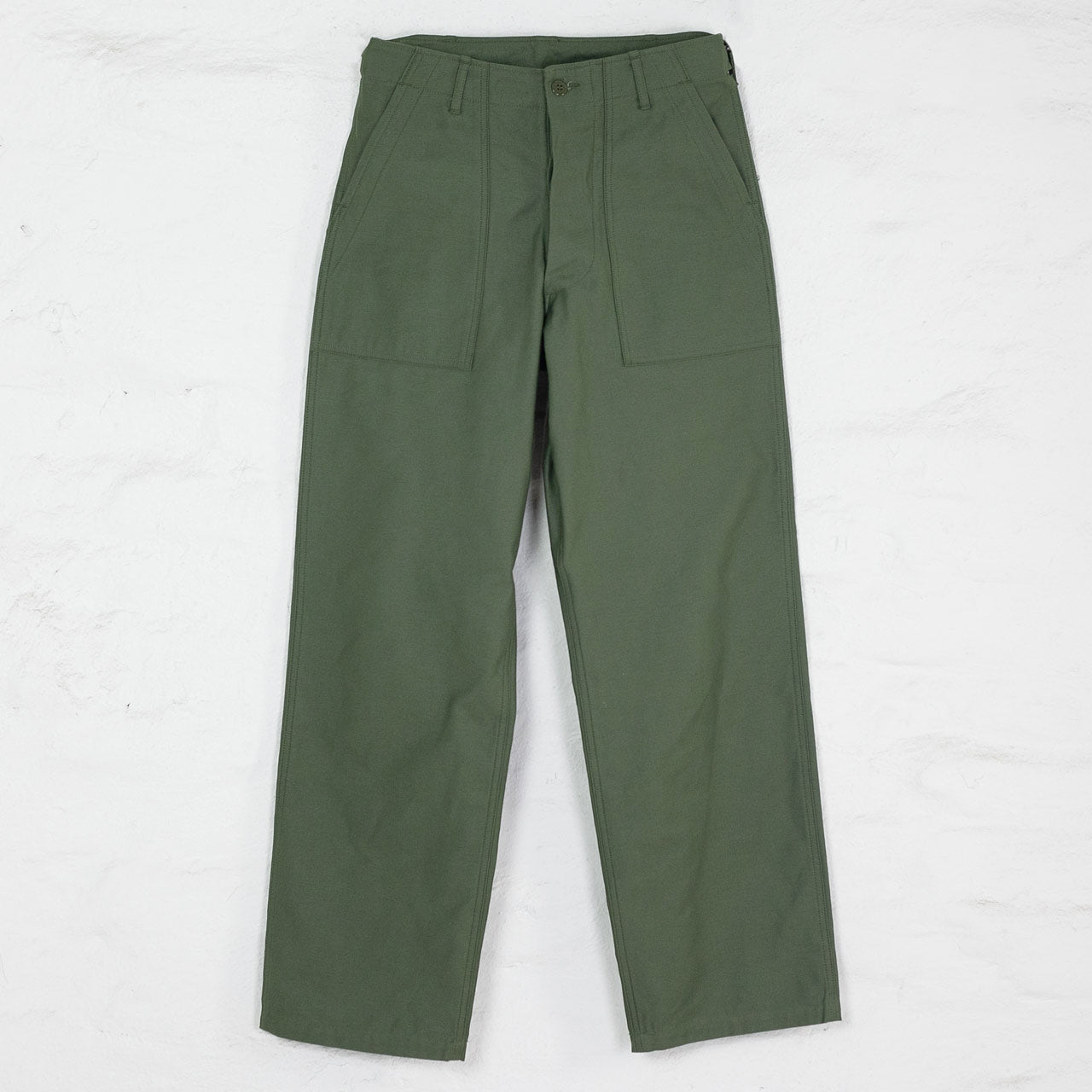 上品スタイル THE REAL McCOY'S Trousers, Men's Cotton Sateen Olive パンツ