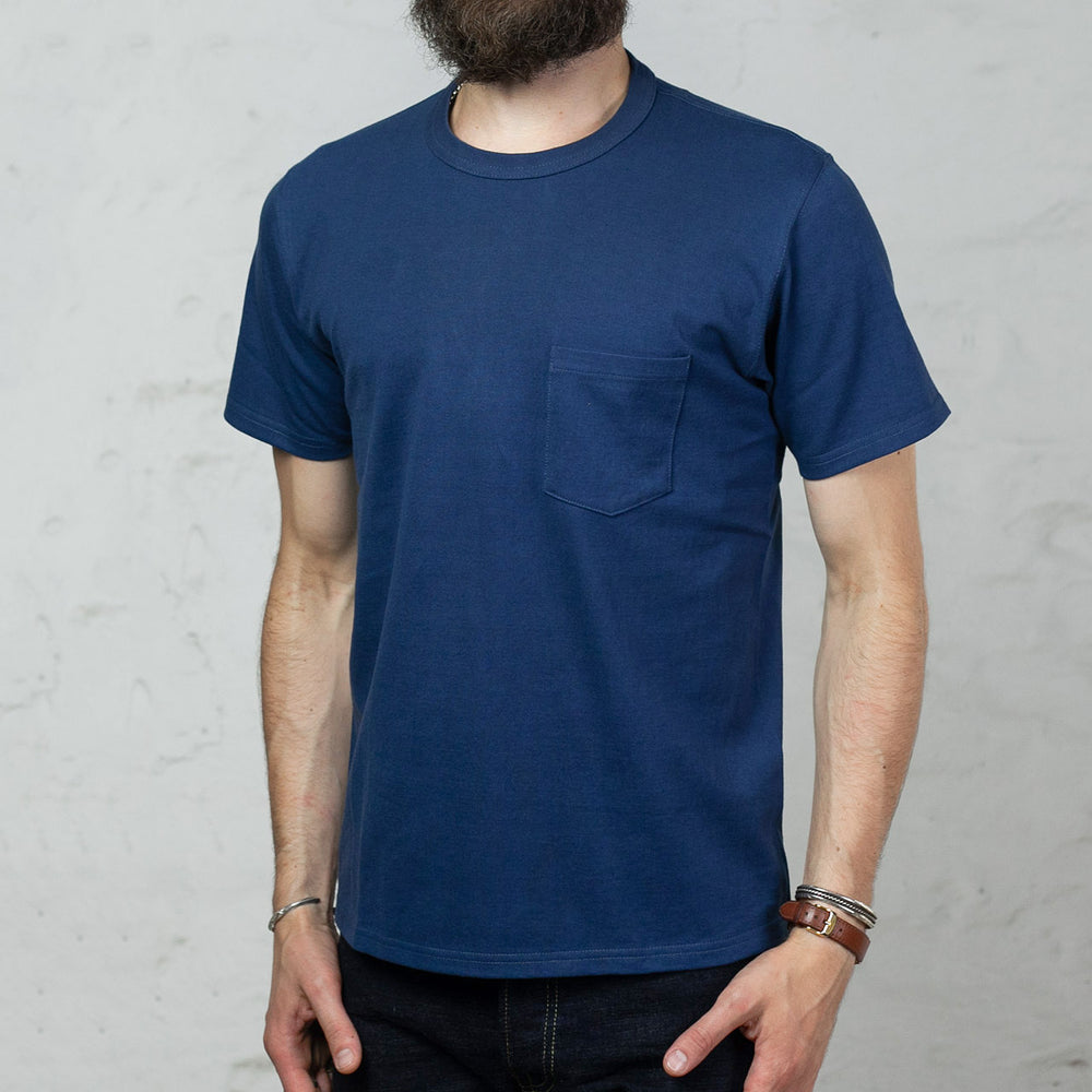 Joe McCoy T-shirt à poche Bleu Marine