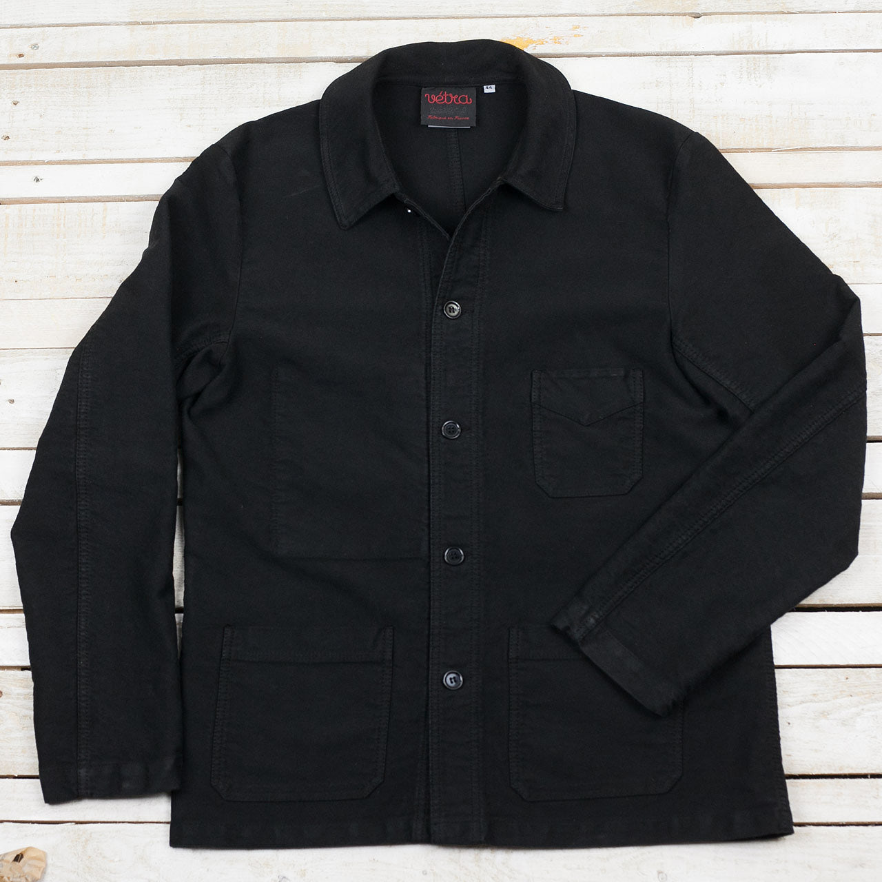 French Moleskin Jacket Schwarz