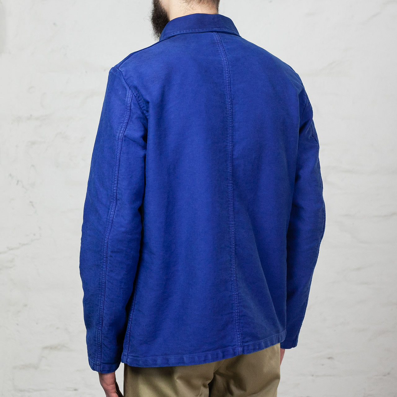 French Moleskin Jacket Hydrone Blau