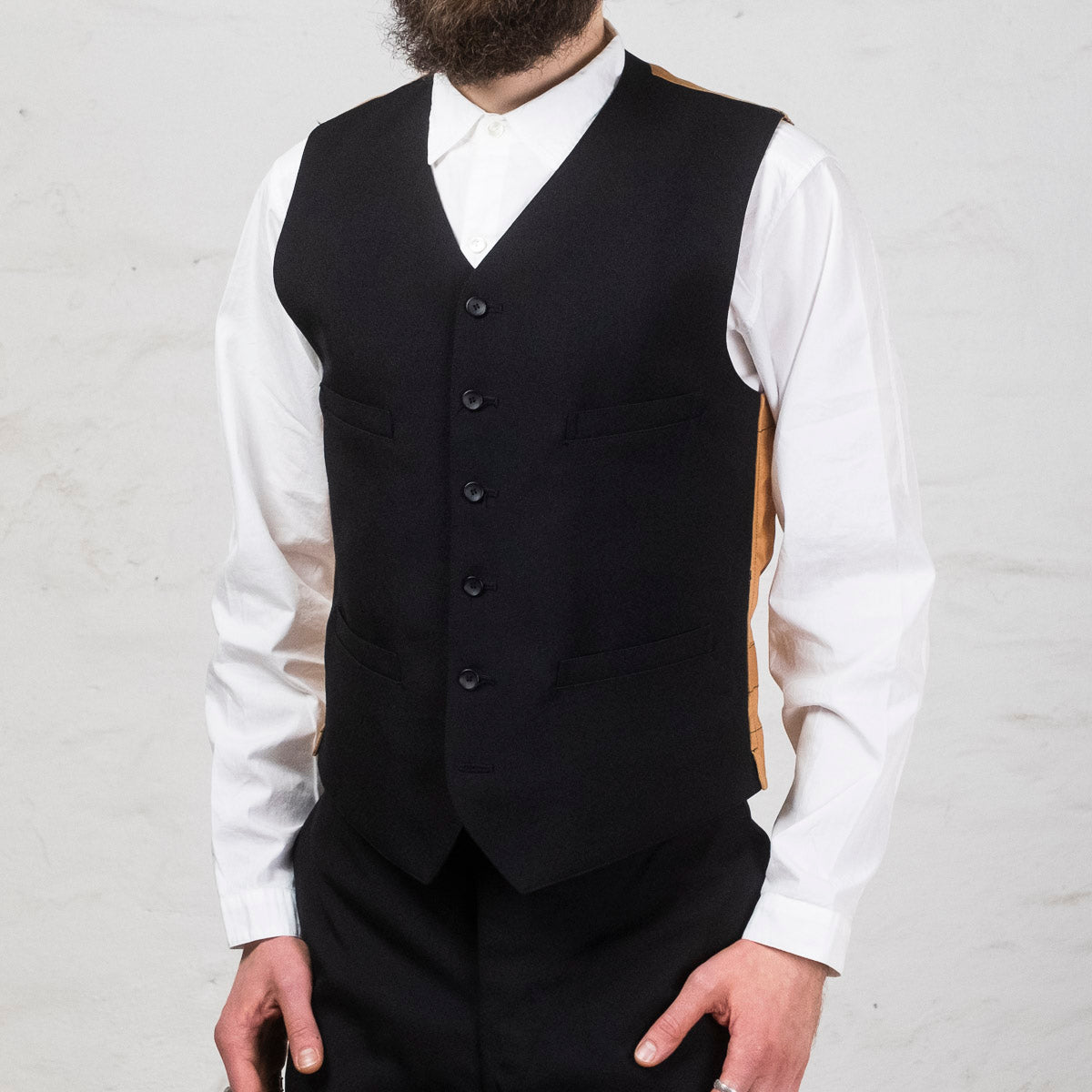 Army Serge Butler Vest Schwarz