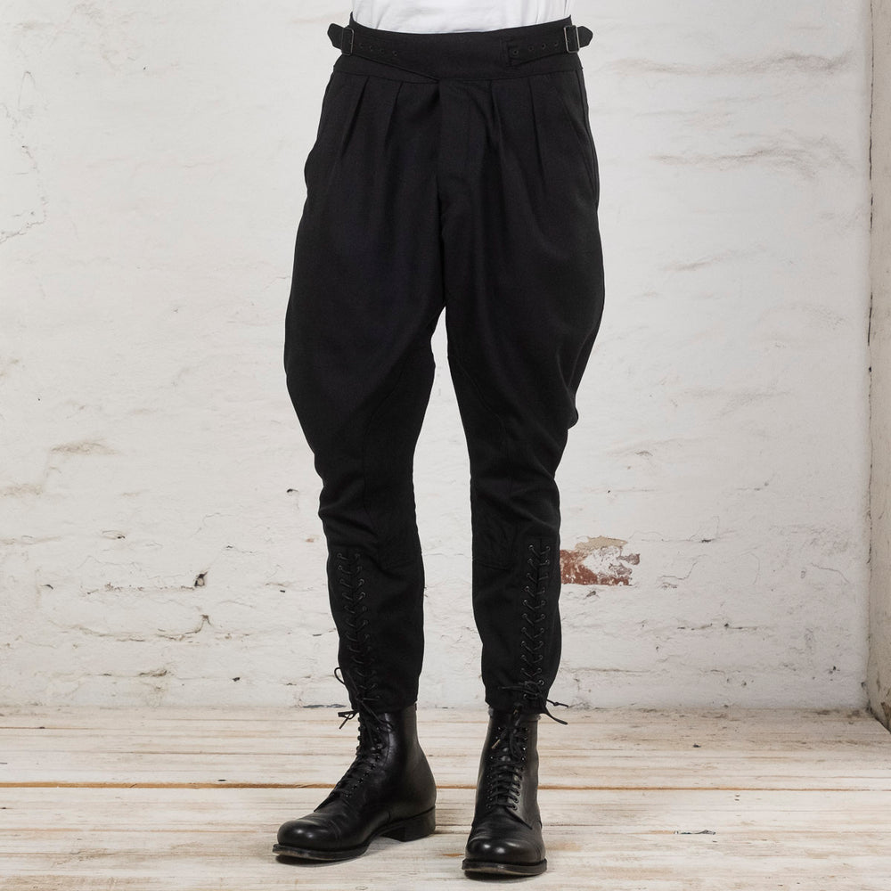 Army Serge Gurkha Breeches Black