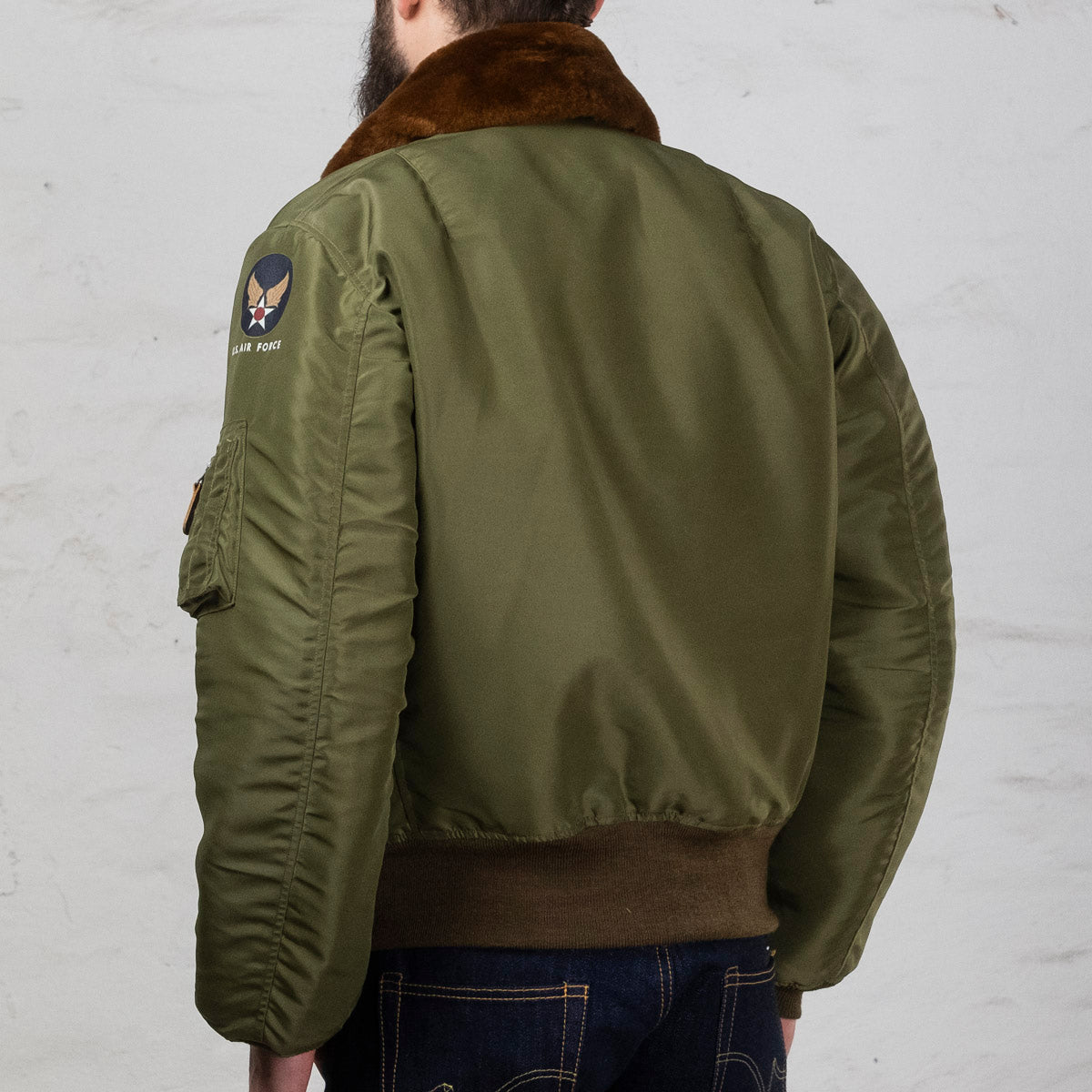 BR15321  B-15C Flight Jacket Oliv