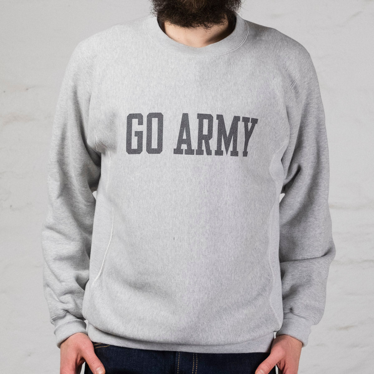 Buzz Rickson's BR69070 Sweat Go Army Beat Navy Gray Heather