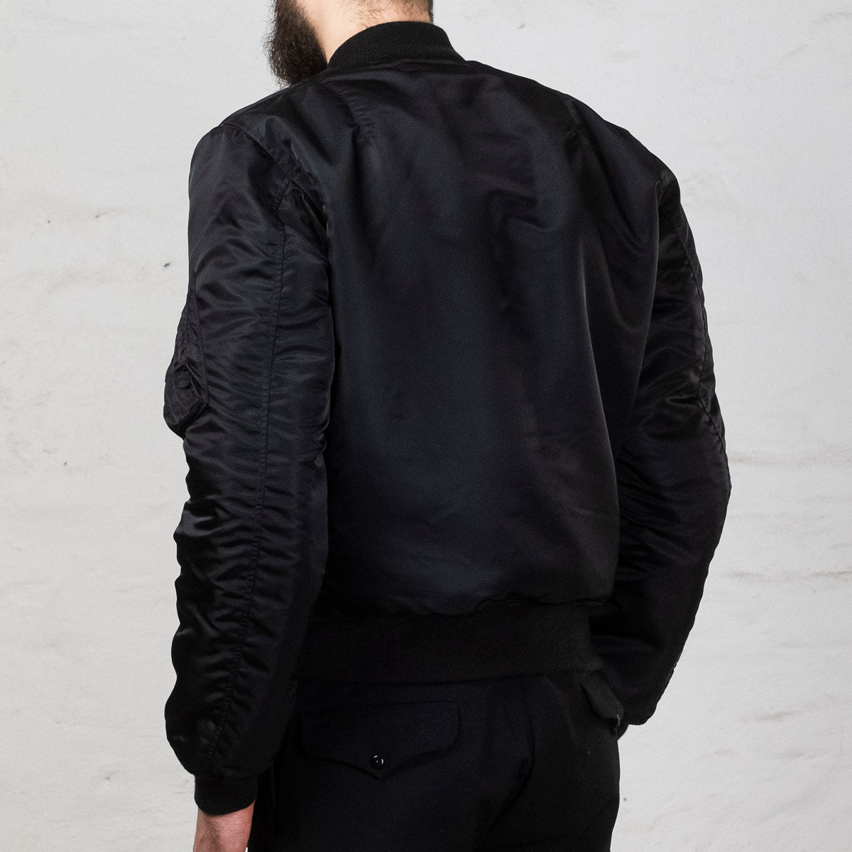 William Gibson MA-1 Jacket Slender Regular Schwarz