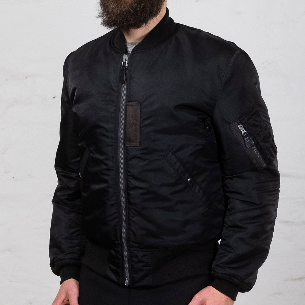 William Gibson MA-1 Jacket Slender Regular Black