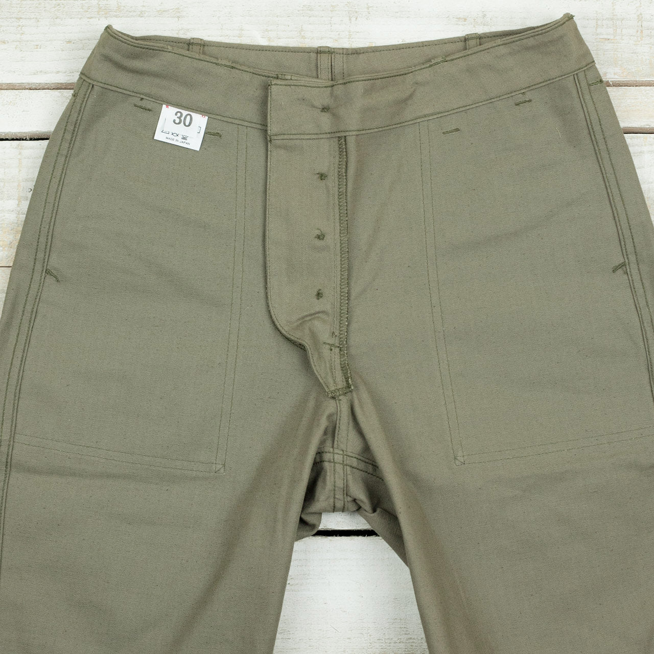 Lot 1218 Herringbone Military Shorts Oliv