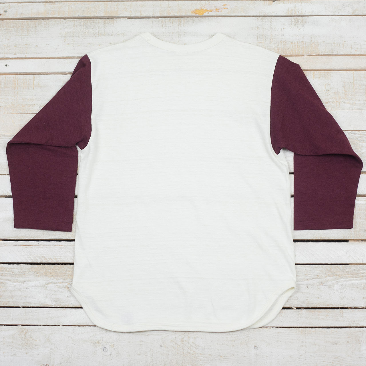 Lot 4800 Three Quarter Baseball Shirt Bordeaux
