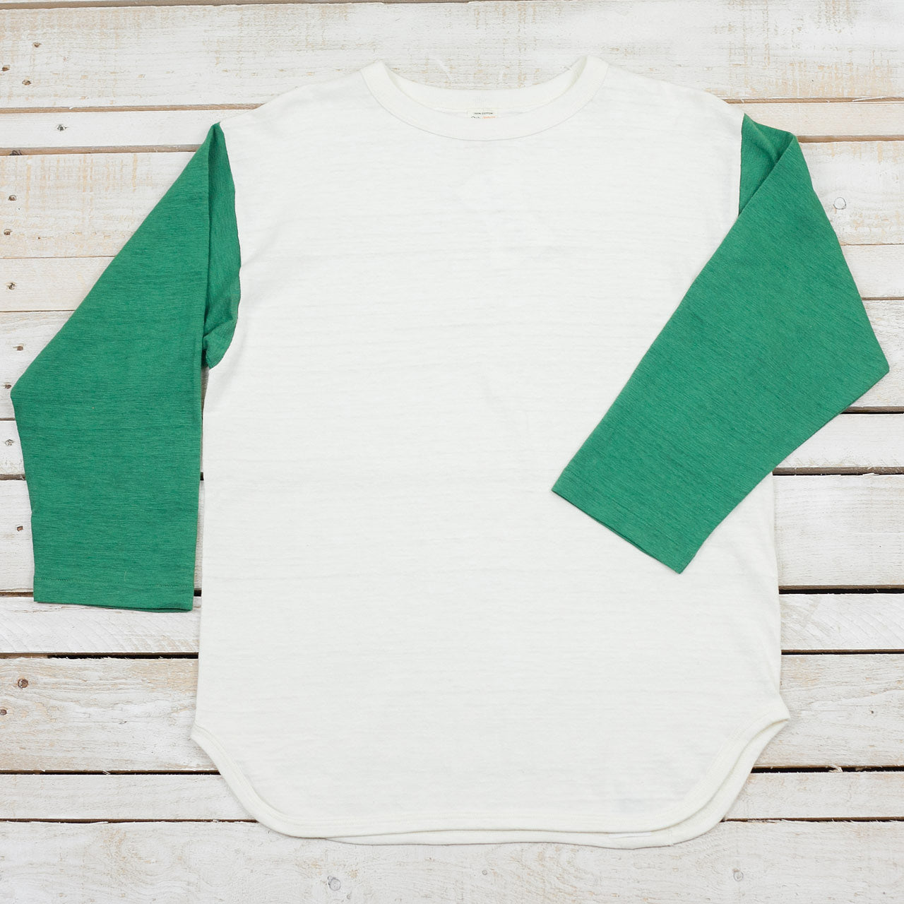 Lot 4800 Three Quarter Baseball Shirt Grün