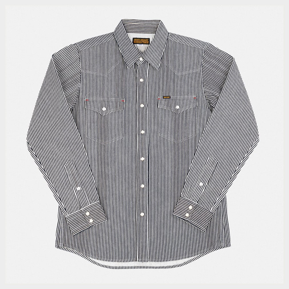 IHSH-07-IND Western Shirt Hickory Stripe