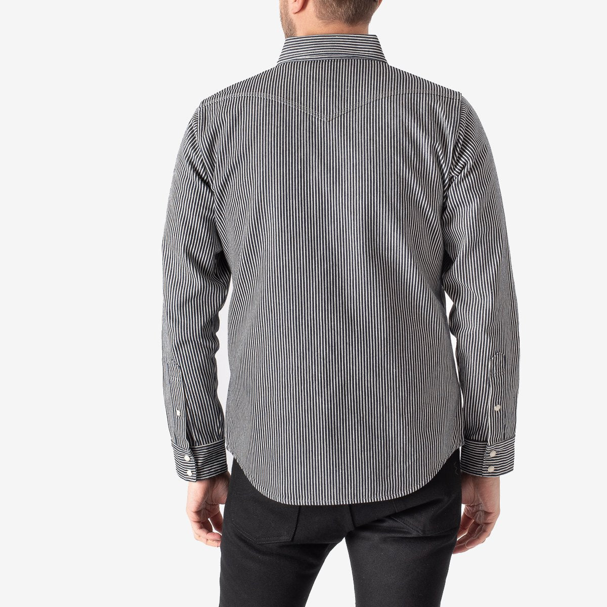 IHSH-07-IND Western Shirt Hickory Stripe