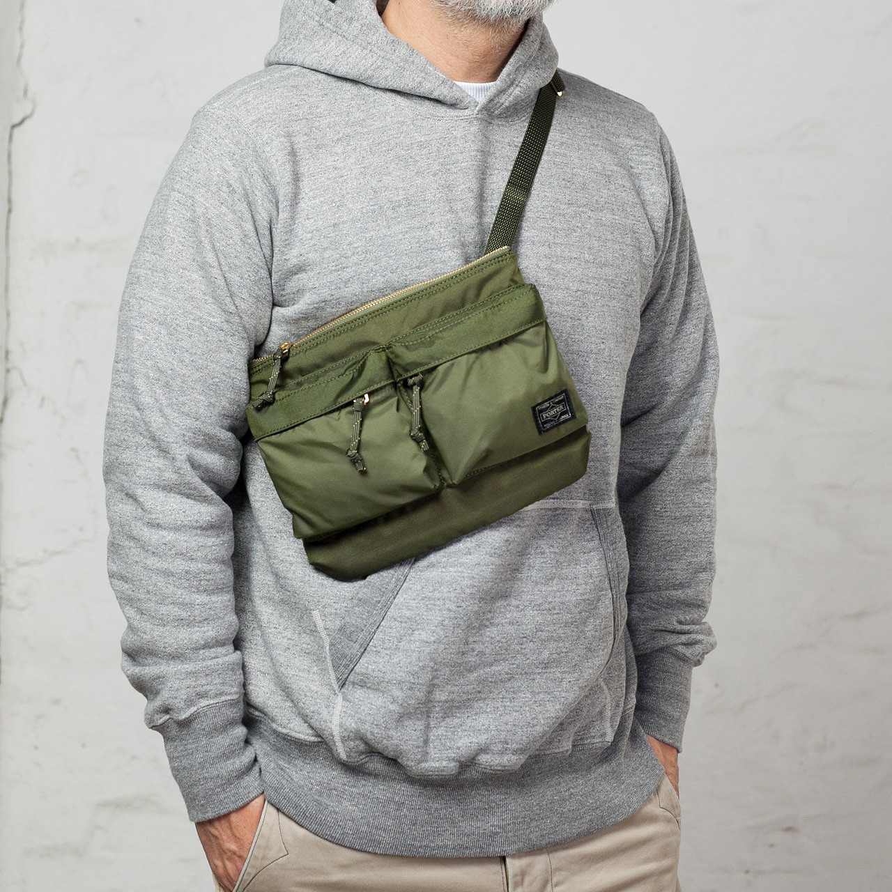 PORTER Force Shoulder Bag Olive Drab | Burg & Schild