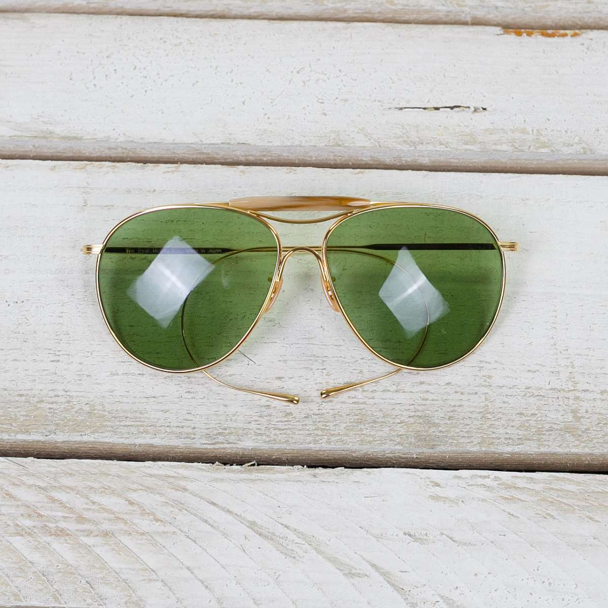 The Real McCoy's Aviator Sunglasses - Gold