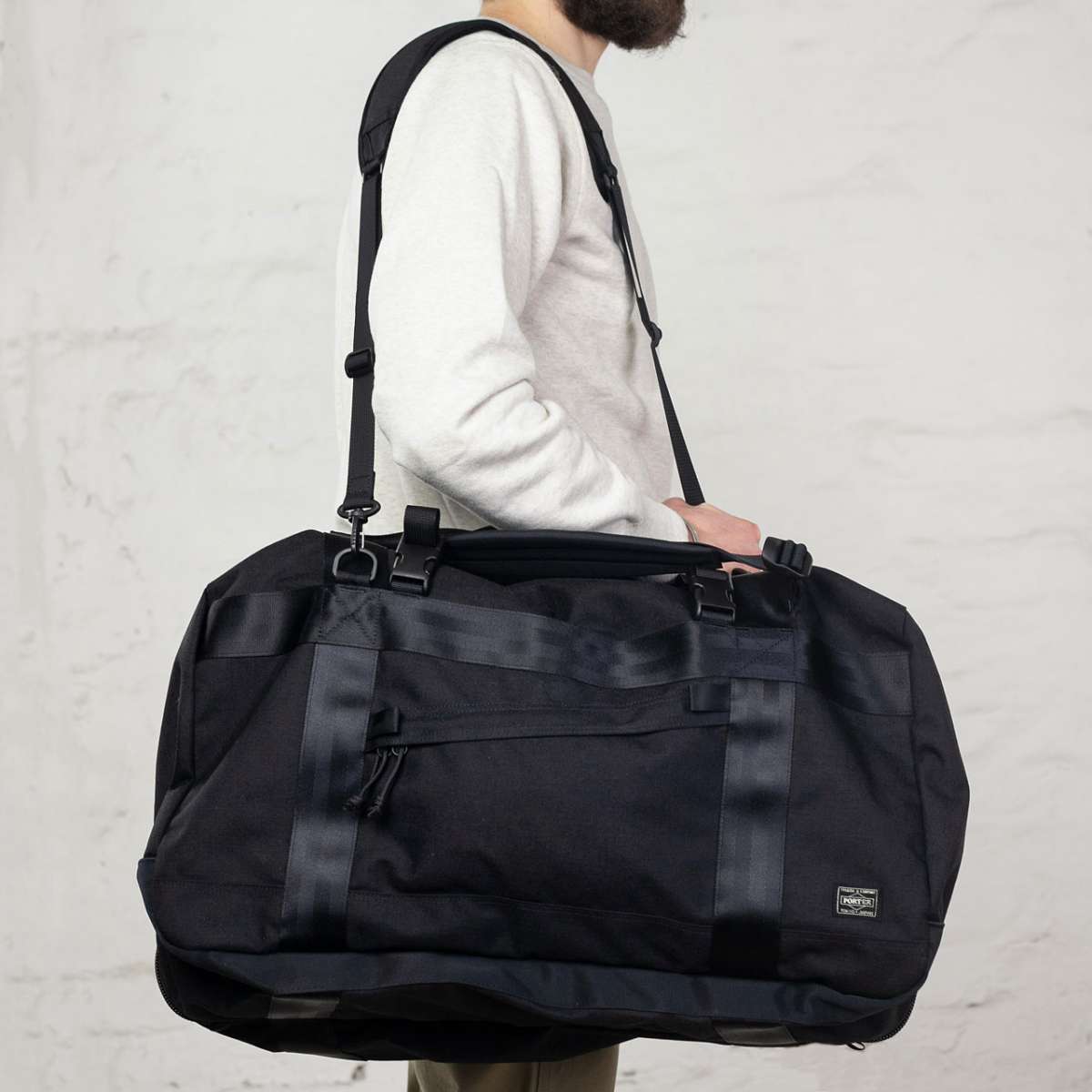 Porter-Yoshida & Co. Booth Pack 3Way Duffle Bag Schwarz | Burg 