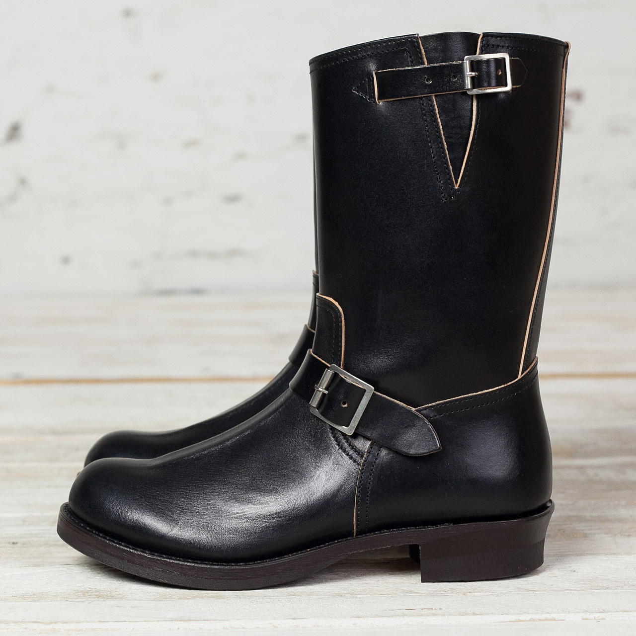 THE REAL McCOY'S Buco Engineer Boots / Buttock Black | Burg & Schild